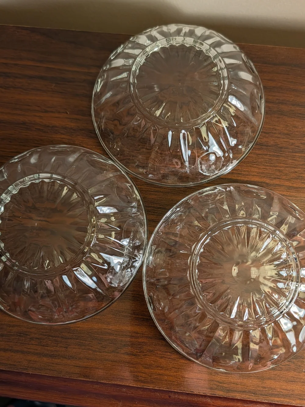 Princess House 3-Dish Glass Condiment Server with Center Holder